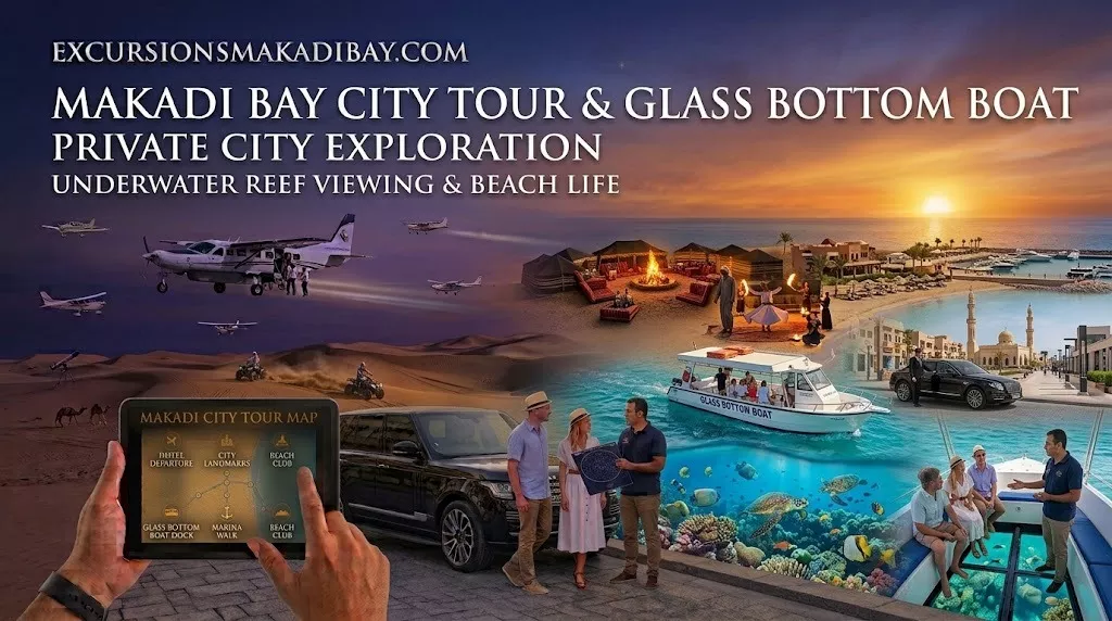 Glass Bottom Boat Trip & Hurghada City Combo Tour From Makadi Bay