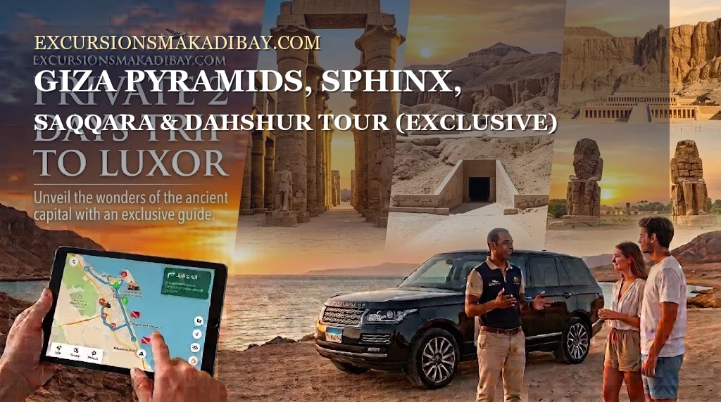 Giza Pyramids, Sphinx, Saqqara & Dahshur Tour (Exclusive)
