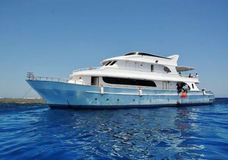 Private Yacht Charter from Makadi cruising on clear blue sea waters